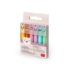 Set van 6 mini markeerstiften pastel - Teddy's style